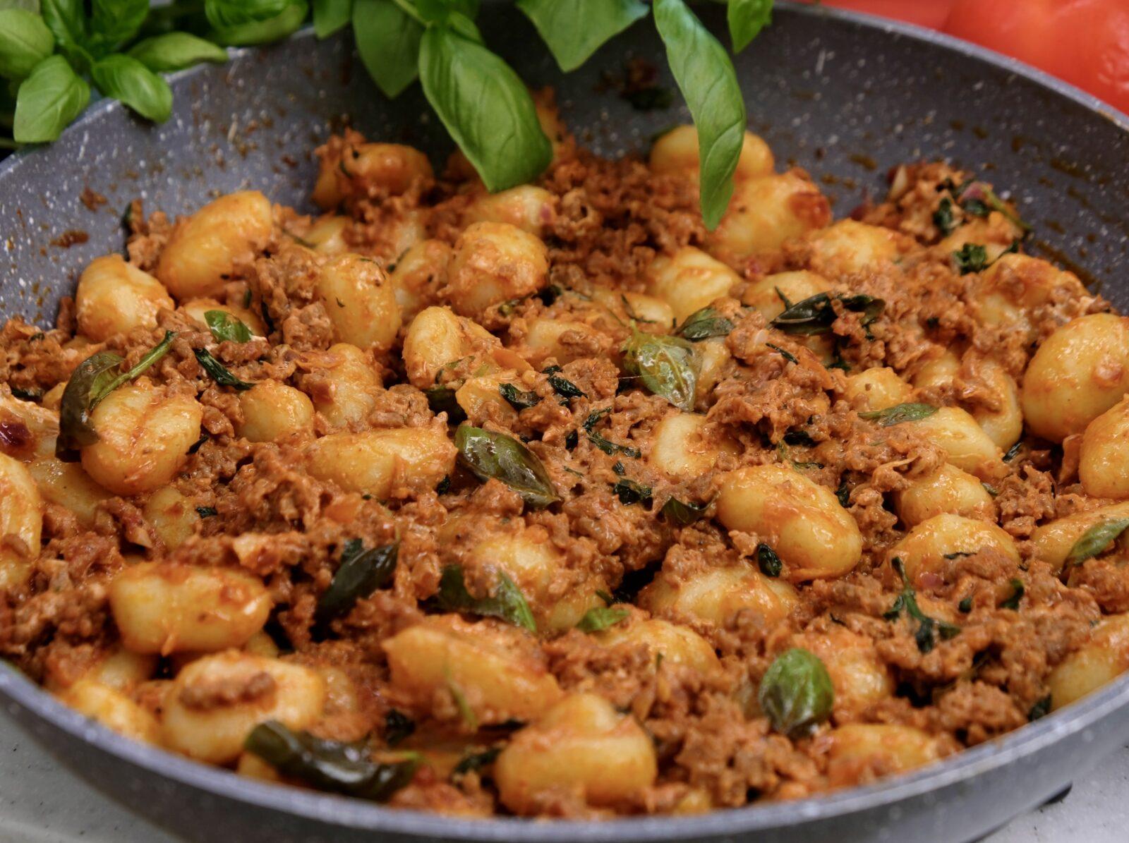 gnocchi z mięsem mielonym