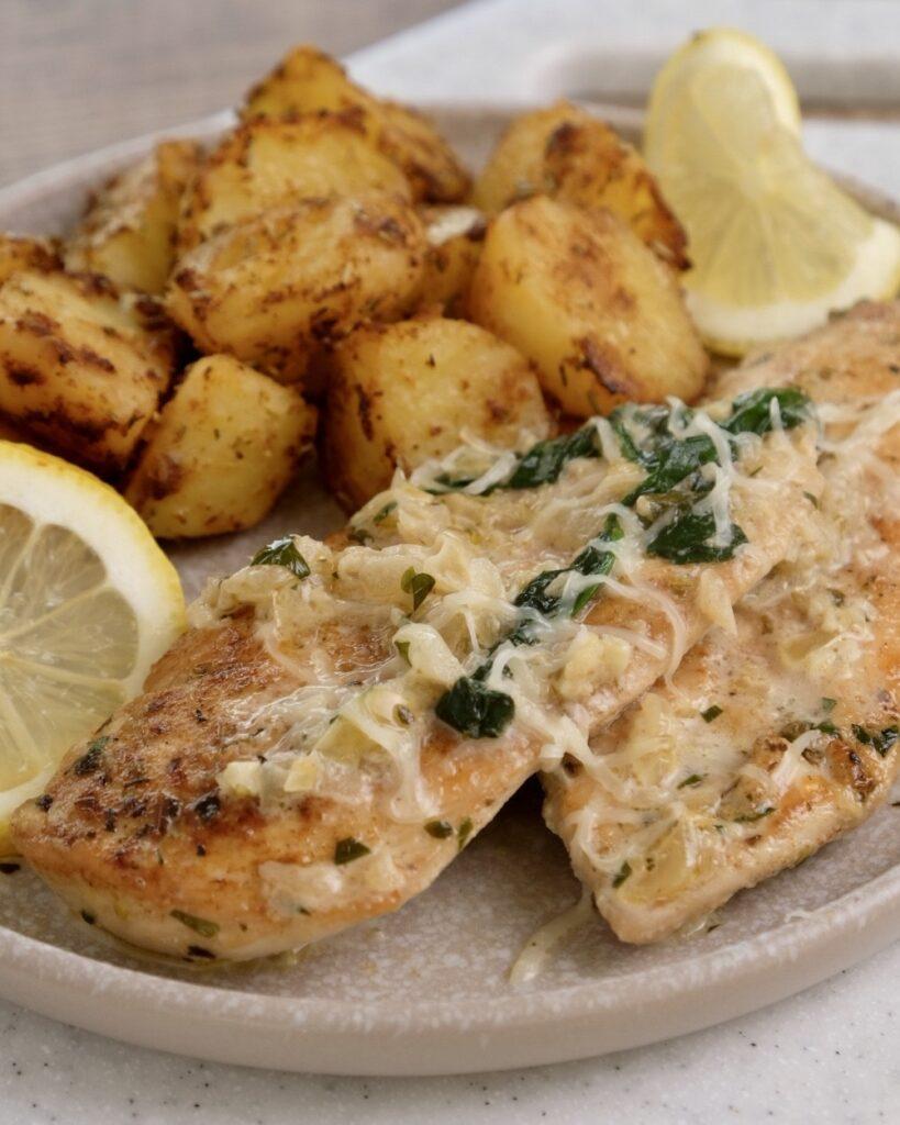 kurczak w sosie czosnkowym