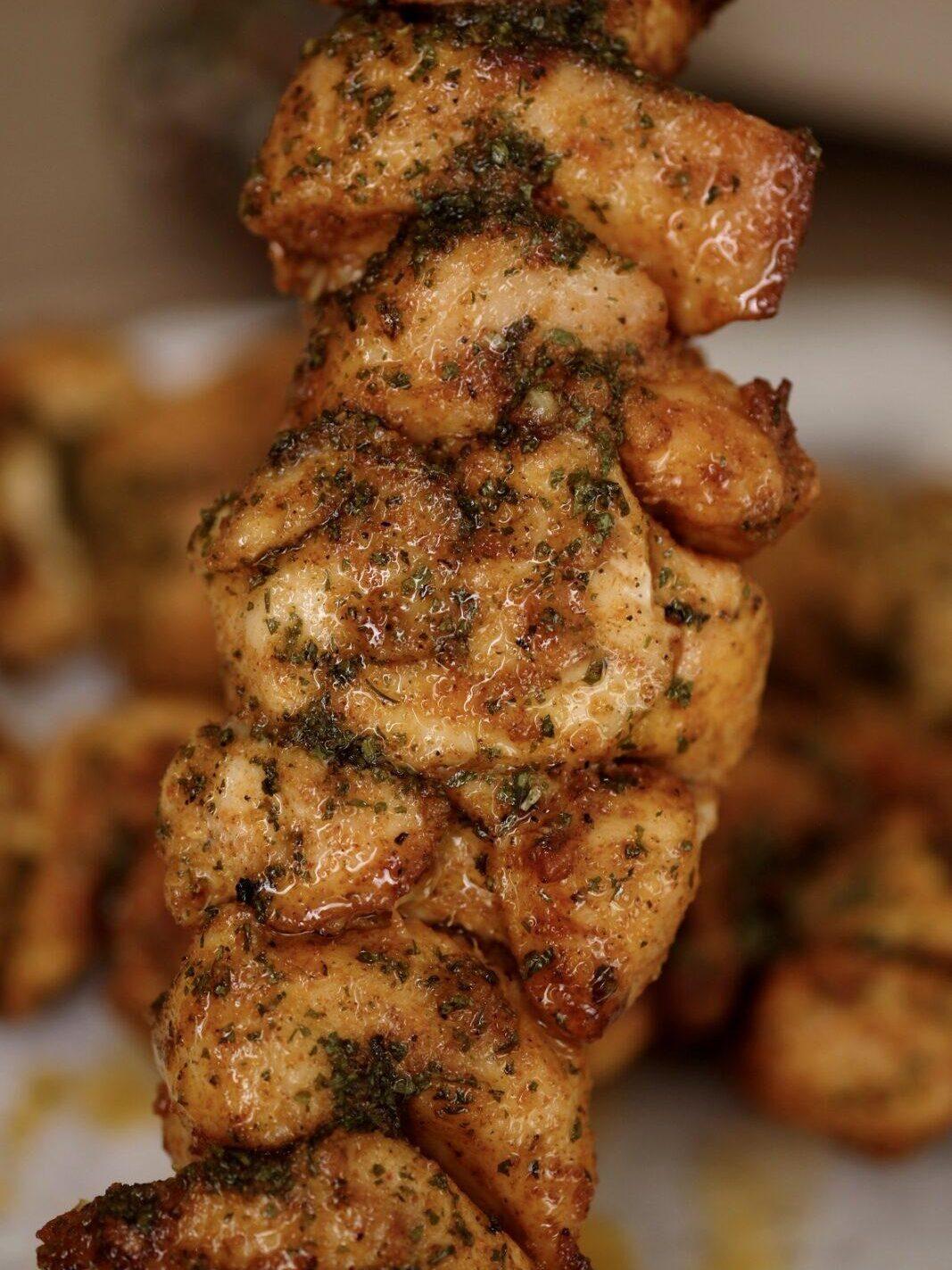 szaszłyki z kurczaka z piekarnika