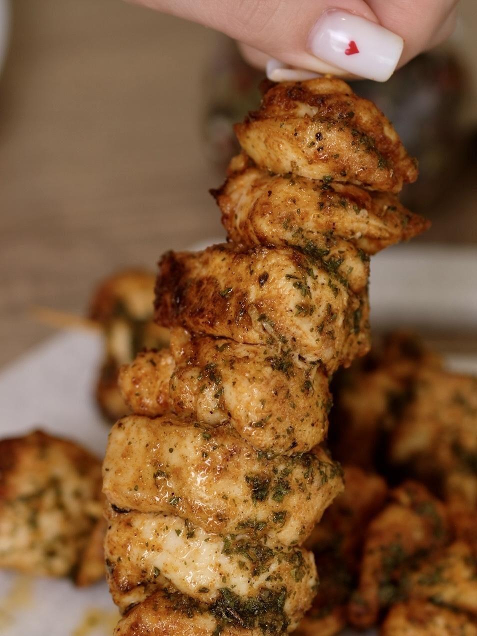 szaszłyki z kurczaka z piekarnika