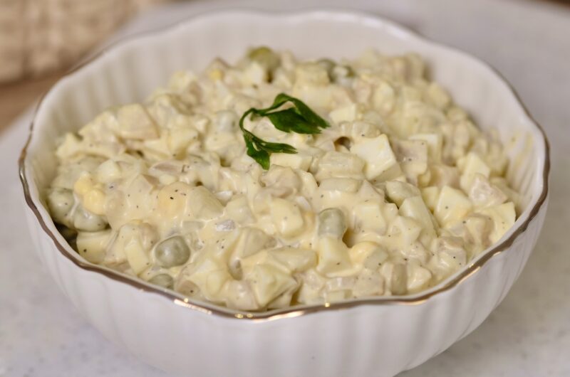 sałatka z pieczarkami